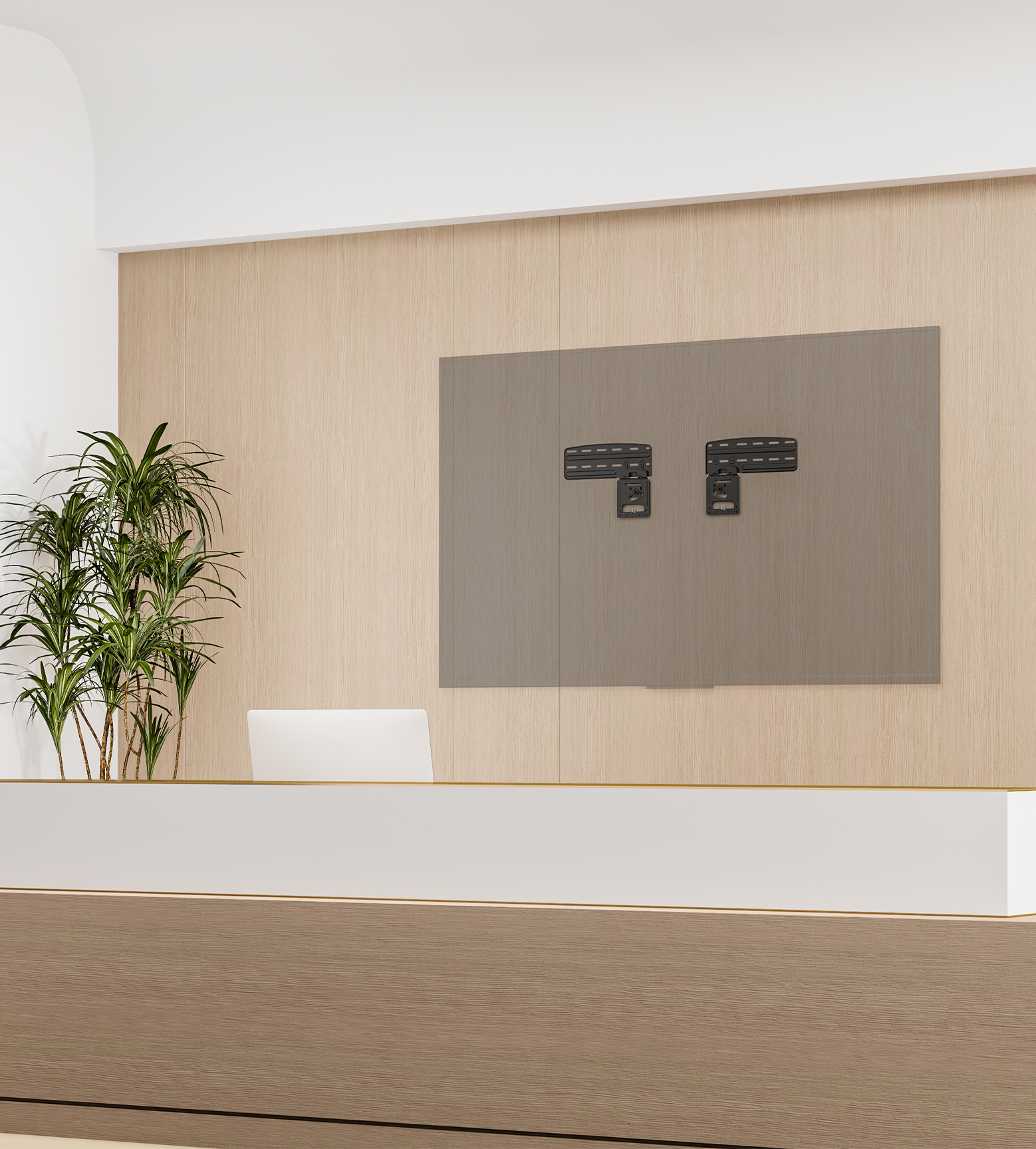 An ultra-flat TV solution