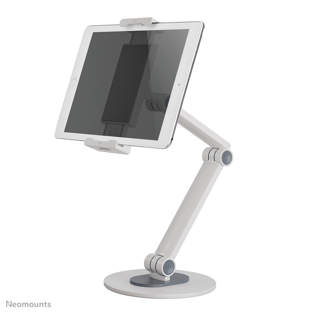 Neomounts DS15-550WH1 Tablet stand - 4.7-12.9" - 270° tiltable - 360° rotatable - universal - white
