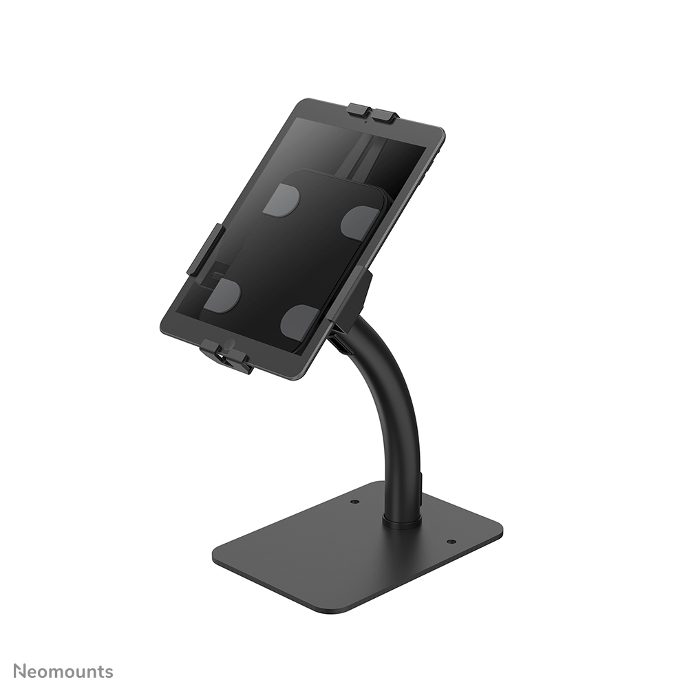 Neomounts DS15-625BL1 Tablet stand desk - 7.9-11" - 130° tiltable - 360° rotatable - lockable (incl. security screw, excl. lock) - bolt-down - universal - black
