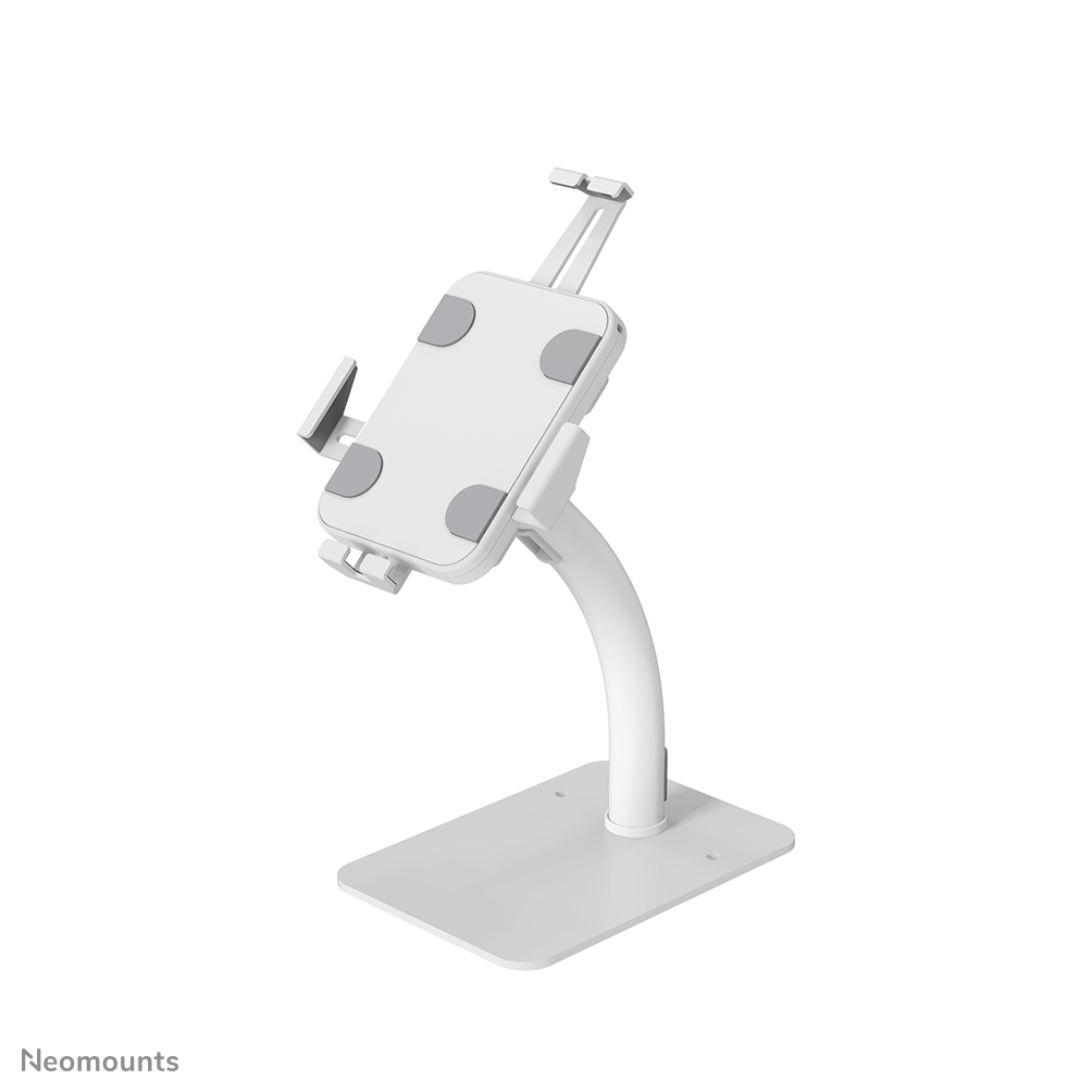 Neomounts DS15-625WH1 Tablet stand desk - 7.9-11" - 130° tiltable - 360° rotatable - lockable (incl. security screw, excl. lock) - bolt-down - universal - white