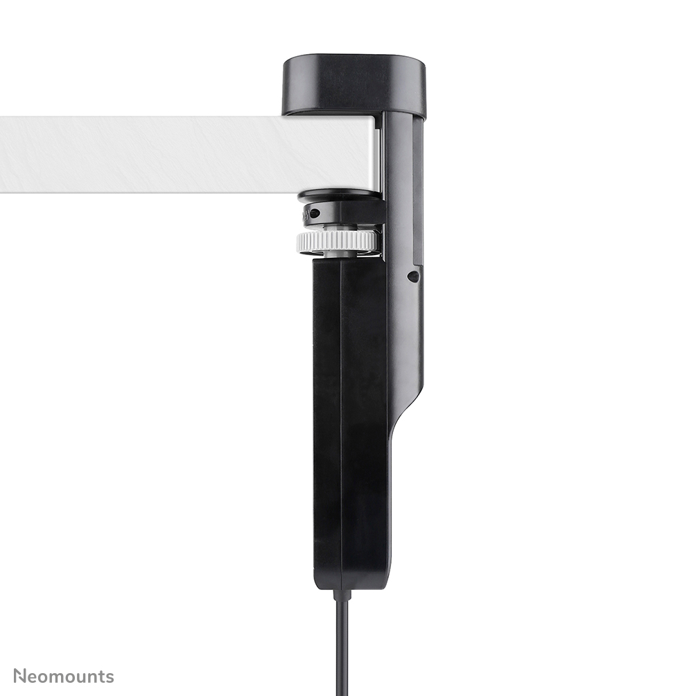 Neomounts VOLT DS22-840BL6 Desk socket with clamp - 2 x USB-C (20W), 1x USB-A (18W), 3 x 230V. socket Type F 3680 Watt- 1.4 m cord - rapid charging - black