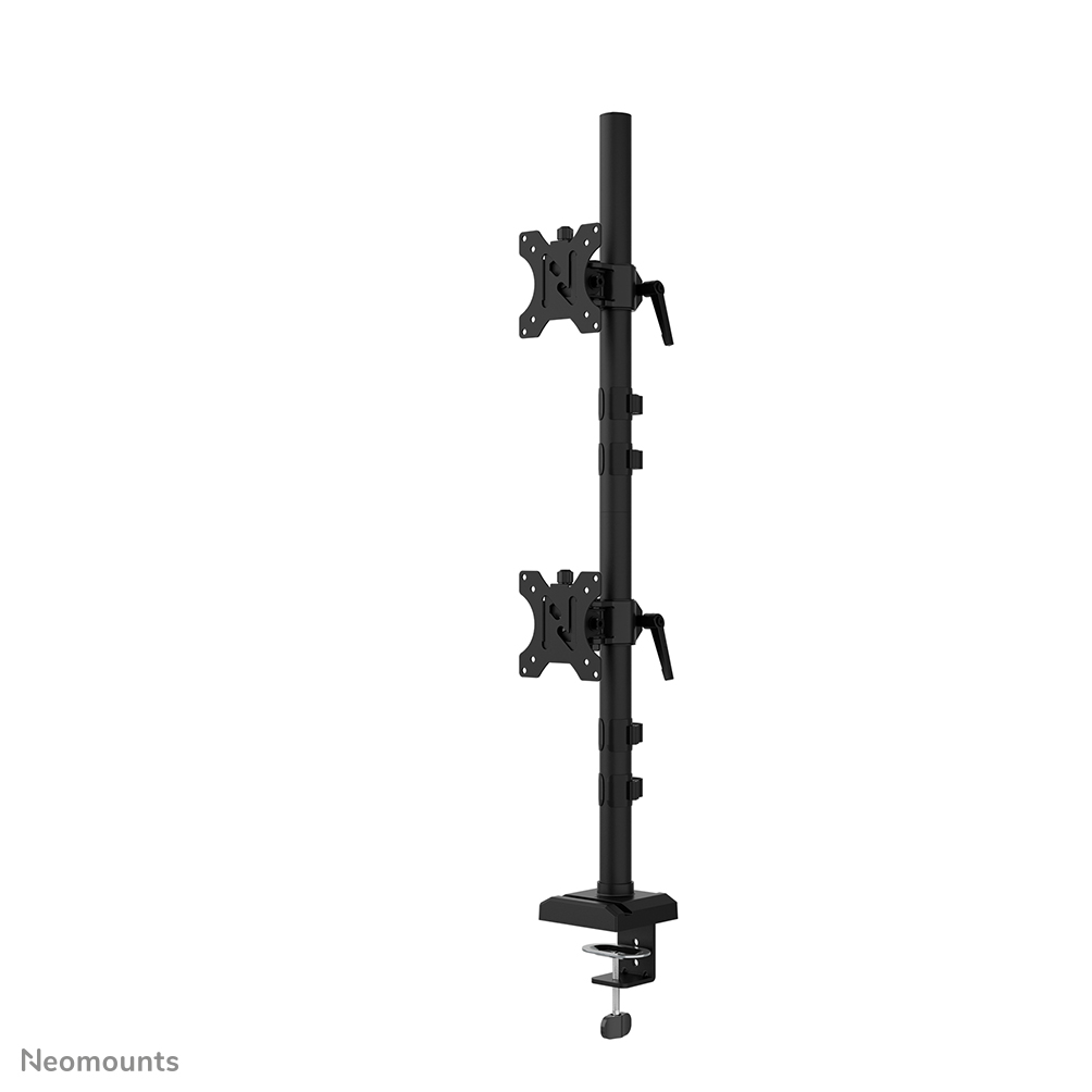 Neomounts DS60-600BL2V Dual monitor arm - 10-32" - 0-9 kg | 19,8 lbs (2x) - 90° tiltable - 360° rotatable - 160° swivel - VESA 75x75 - Black