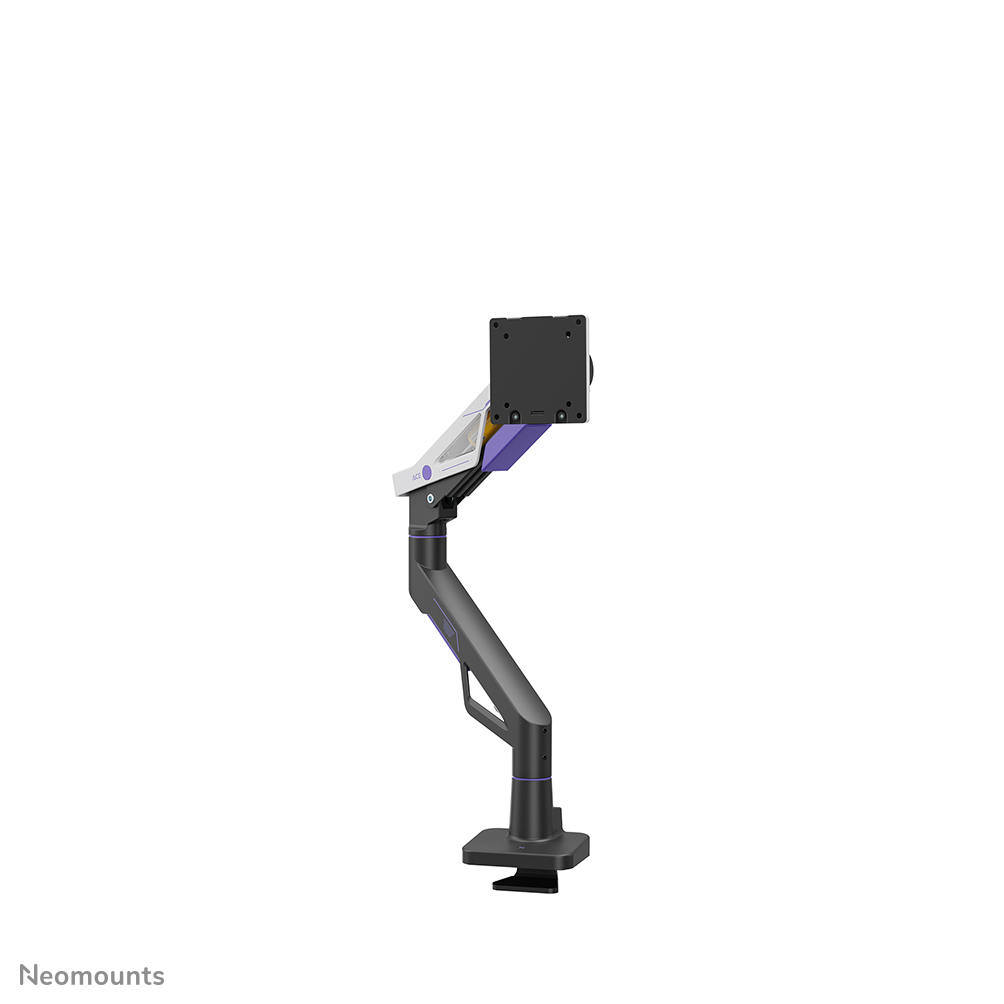 Neomounts ACE DS70-256BL1 Gaming single monitor arm - 24-57" - 2-30 kg (curved 24 kg) - precision tilt - gas spring - 180°-stop - Topfix - Easy Install-model - black