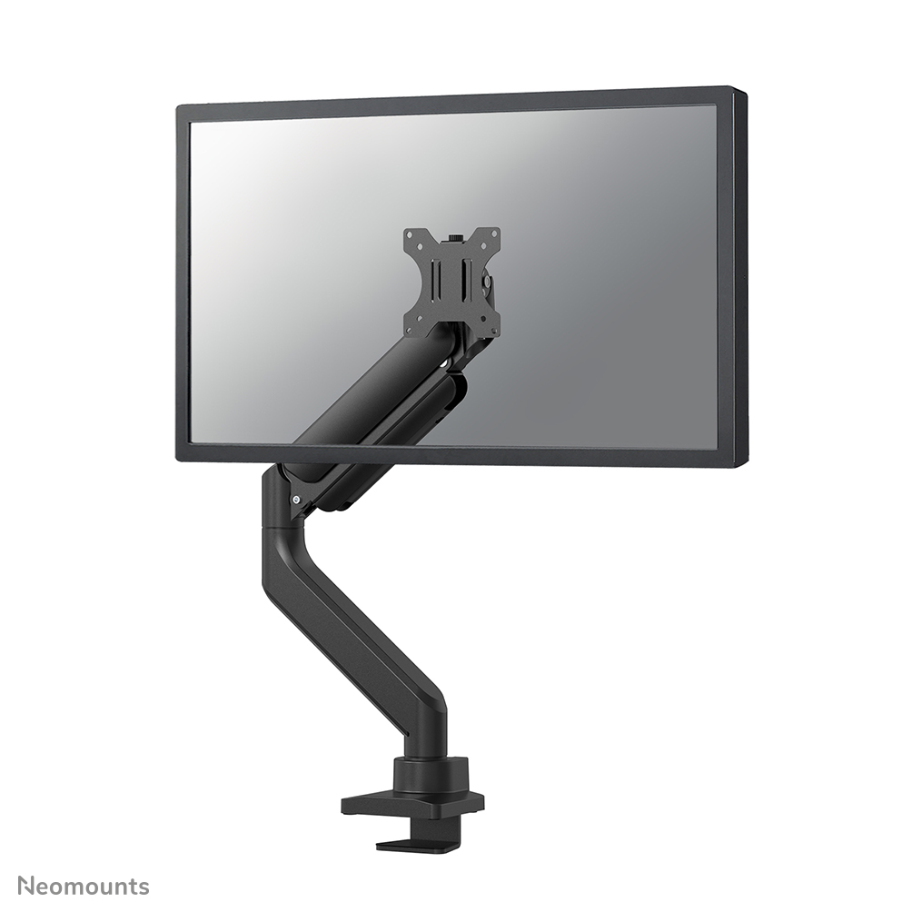 Neomounts NEXT Core DS70-450BL1 Single monitor arm - 17-42" - 1-15 kg (curved 11 kg) - gas spring - 180°-stop - Topfix - Easy Install-model - 100% plastic-free packaging - black
