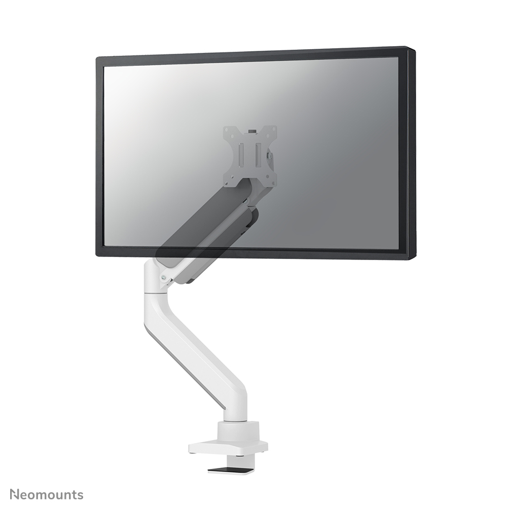 Neomounts NEXT Core DS70-450WH1 Single monitor arm - 17-42" - 1-15 kg (curved 11 kg) - gas spring - 180°-stop - Topfix - Easy Install-model - 100% plastic-free packaging - white