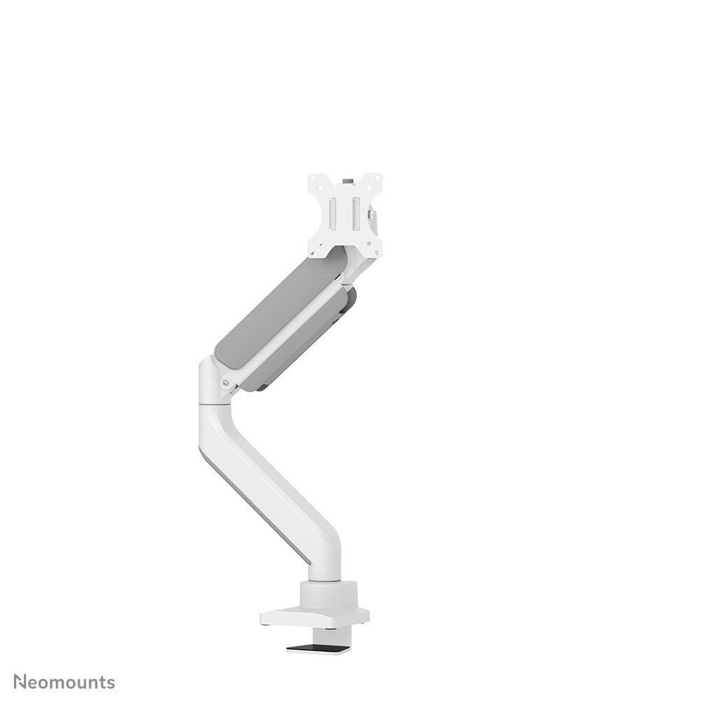 Neomounts NEXT Core DS70-450WH1 Single monitor arm - 17-42" - 1-15 kg (curved 11 kg) - gas spring - 180°-stop - Topfix - Easy Install-model - 100% plastic-free packaging - white