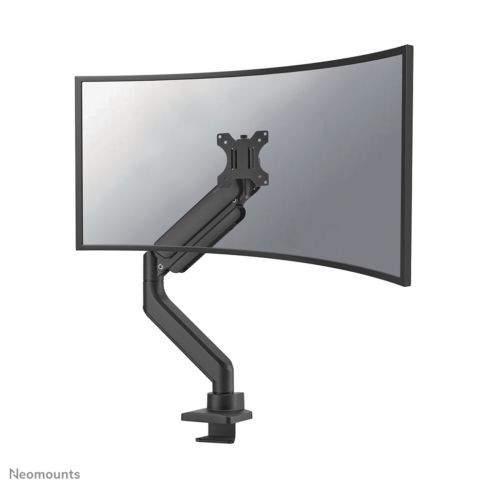 Neomounts NEXT Core DS70PLUS-450BL1 Single monitor arm - 17-49" - 1-18 kg (curved 14 kg) - gas spring - 180°-stop - Topfix - Easy Install-model - 100% plastic-free packaging - black