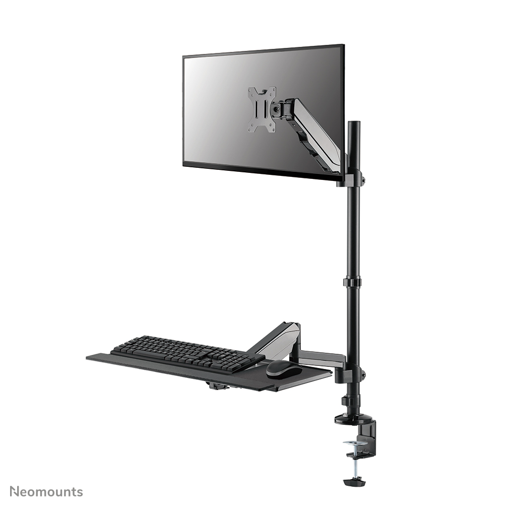 Neomounts DS90-325BL1 Sit-stand workstation desk 1 screen - 17-32" - 1-9 kg (curved 6 kg) - gas spring - black