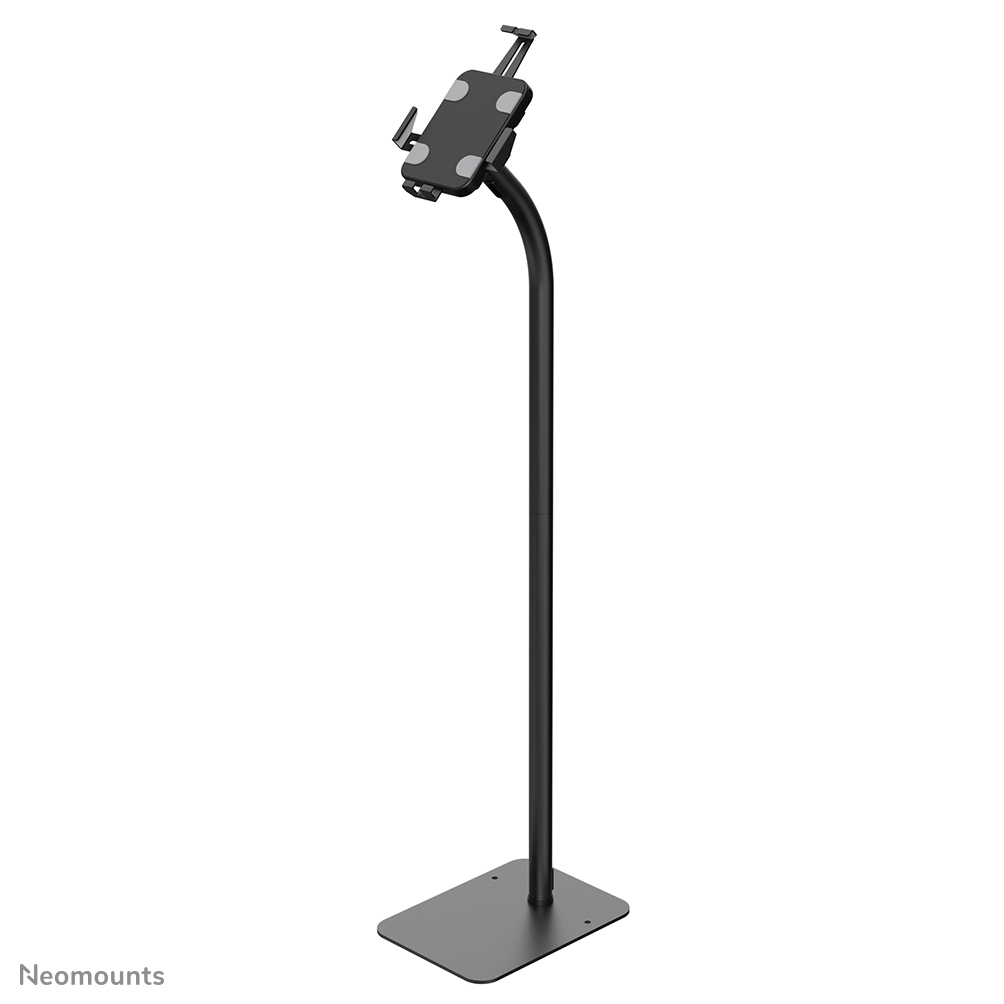Neomounts FL15-625BL1 Tablet floor stand - 7.9-11" - 130° tiltable - 360° rotatable - lockable (incl. security screw, excl. lock) - bolt-down - suitable for iPad/iPad Air 9.7" - black