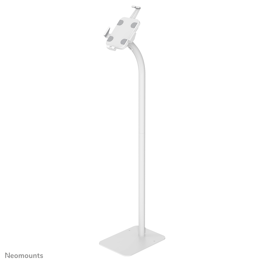 Neomounts FL15-625WH1 Tablet floor stand - 7.9-11" - 130° tiltable - 360° rotatable - lockable (incl. security screw, excl. lock) - bolt-down - suitable for iPad/iPad Air 9.7" - white