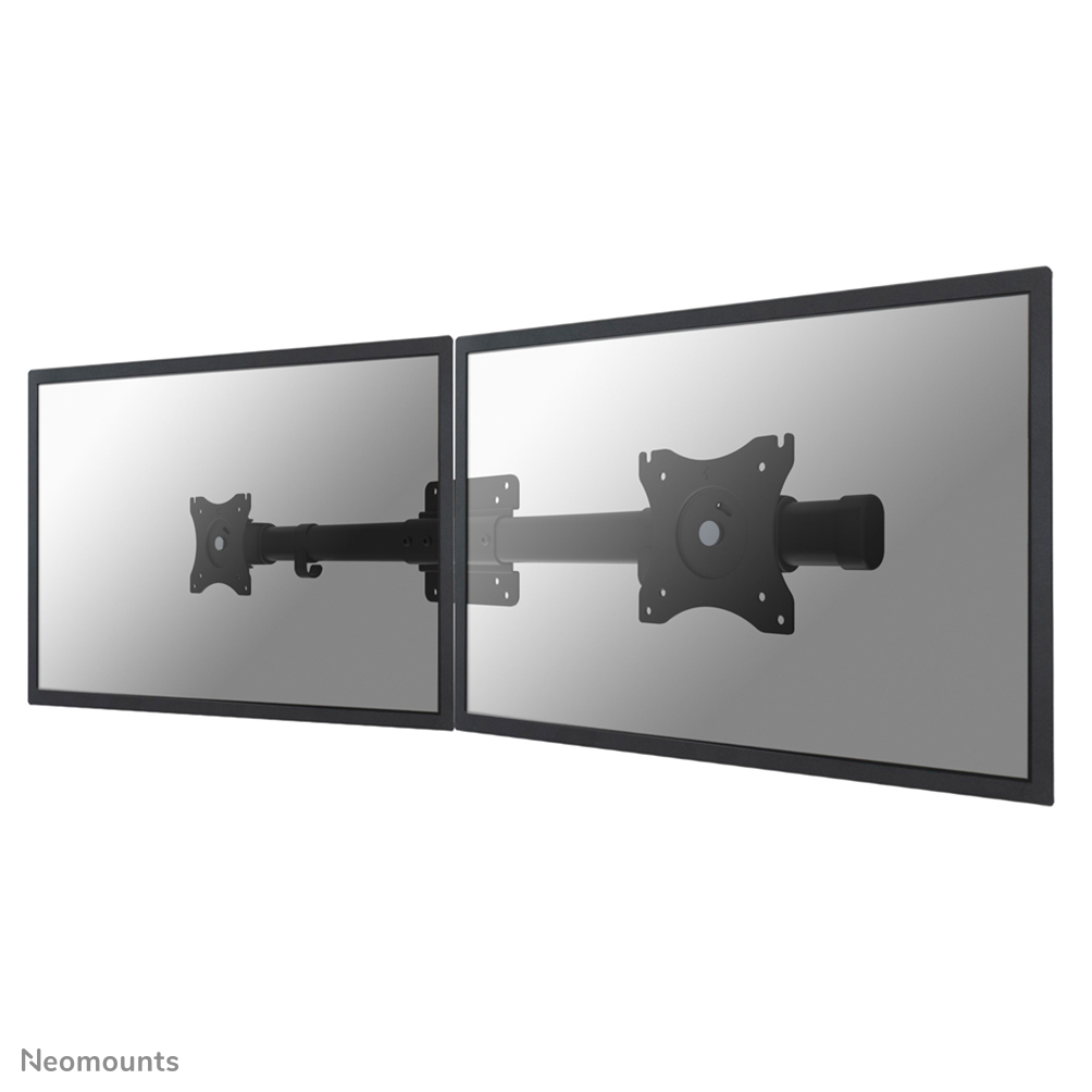 Neomounts FPMA-CB100BLACK Crossbar monitor arm adapter from 1 to 2 screens - 10-27" - 0-10 kg/screen - VESA 75x75-100x100 - black