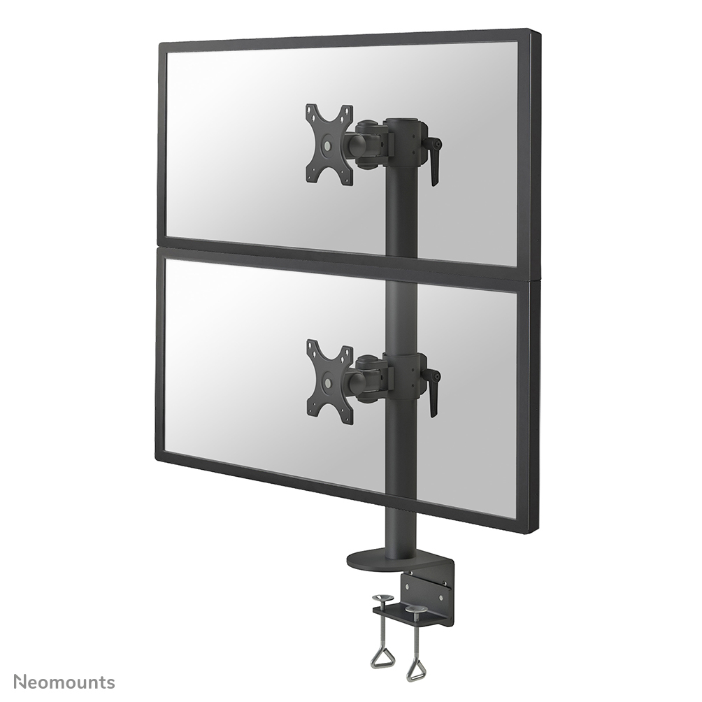 Neomounts FPMA-D960DVBLACKPLUS Dual monitor arm - 17-49" - 0-15 kg/screen (curved 13 kg/screen) - vertical installation - black