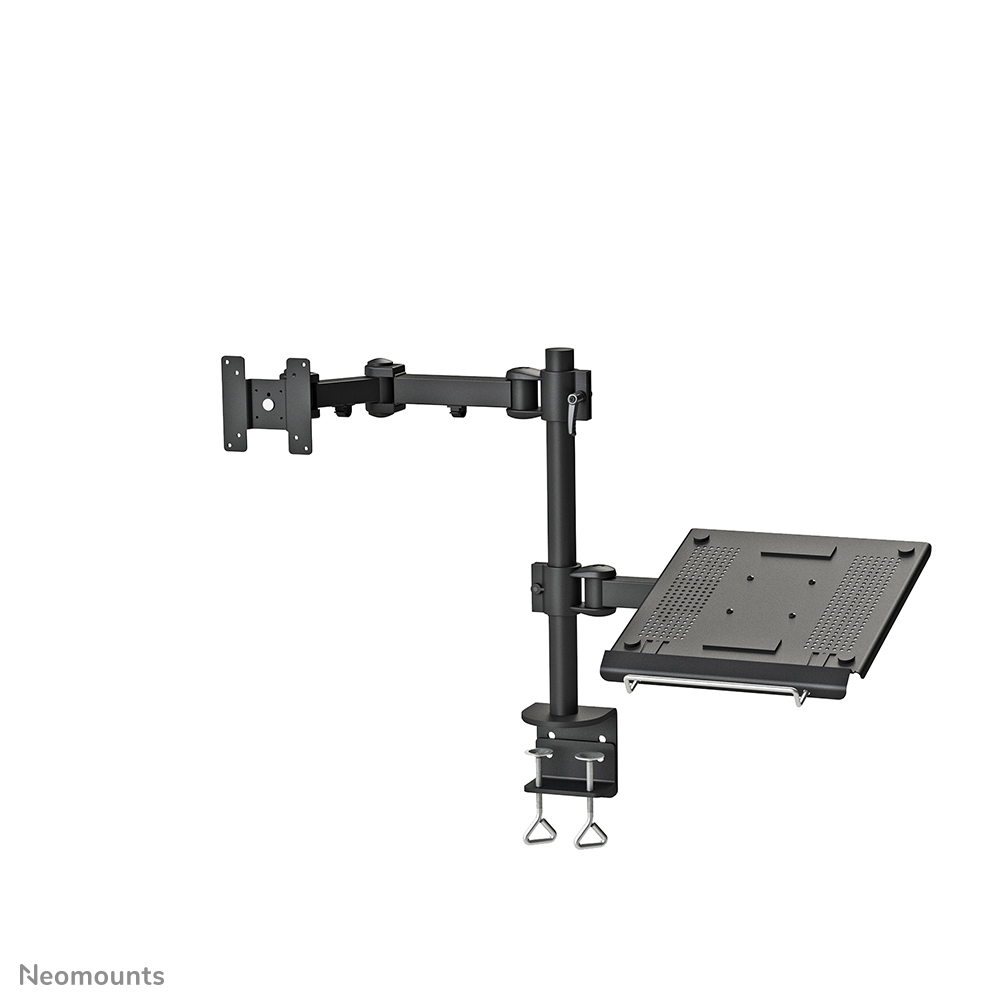 Neomounts FPMA-D960NOTEBOOK Monitor arm with laptop holder - 10-27" - 0-10 kg - black