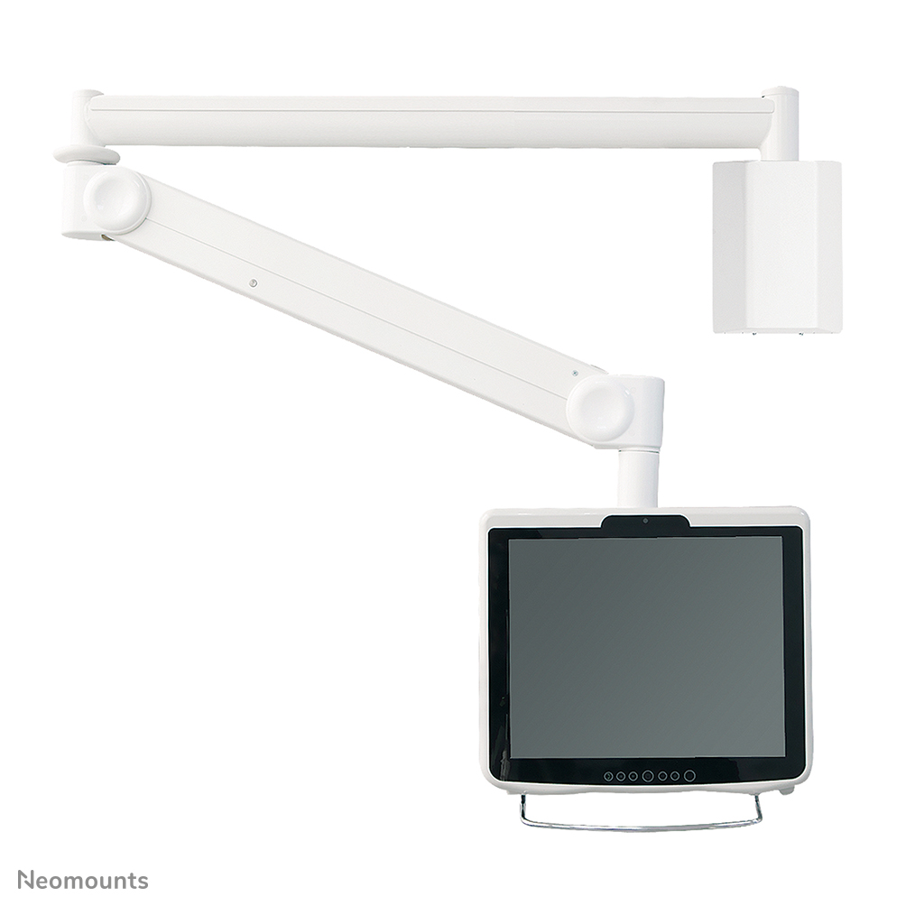 Neomounts FPMA-HAW100 Medical monitor arm wall - 10-24" - h 0-170 cm - 1-6 kg - VESA 75x75-100x100 - gas spring - white
