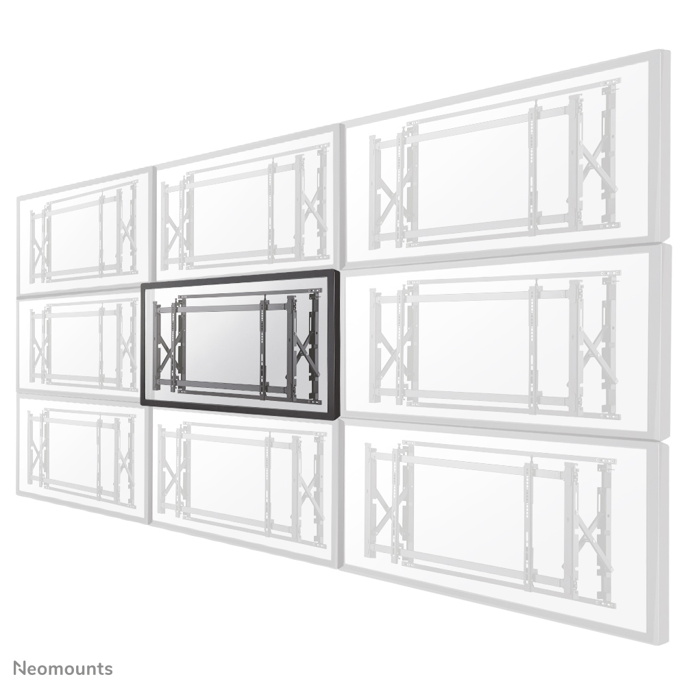Neomounts LED-VW1750BLACK Videowall wall mount - 32-55" - max 35 kg - VESA 200x200-600x400 - d 4,9-22,3 cm - pull-out - micro adjustment - black