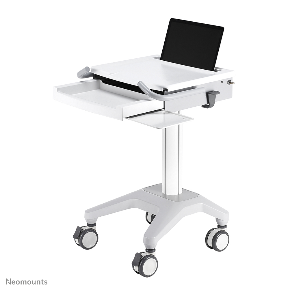Neomounts MED-M200 Medical mobile workstation - 10-17" - max 5 kg - gas spring - lockable (incl. lock) - white