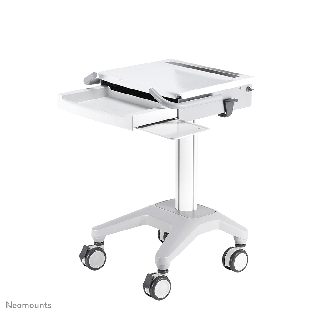 Neomounts MED-M200 Medical mobile workstation - 10-17" - max 5 kg - gas spring - lockable (incl. lock) - white
