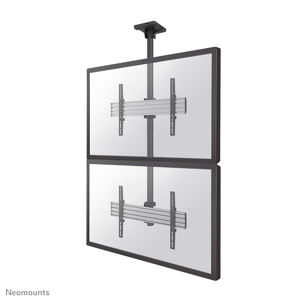 Neomounts NMPRO-C12 Videowall ceiling mount 2 screens - 32-65" - max 30 kg/screen - VESA 100x100-600x400 - h 325 cm - vertical installation - black