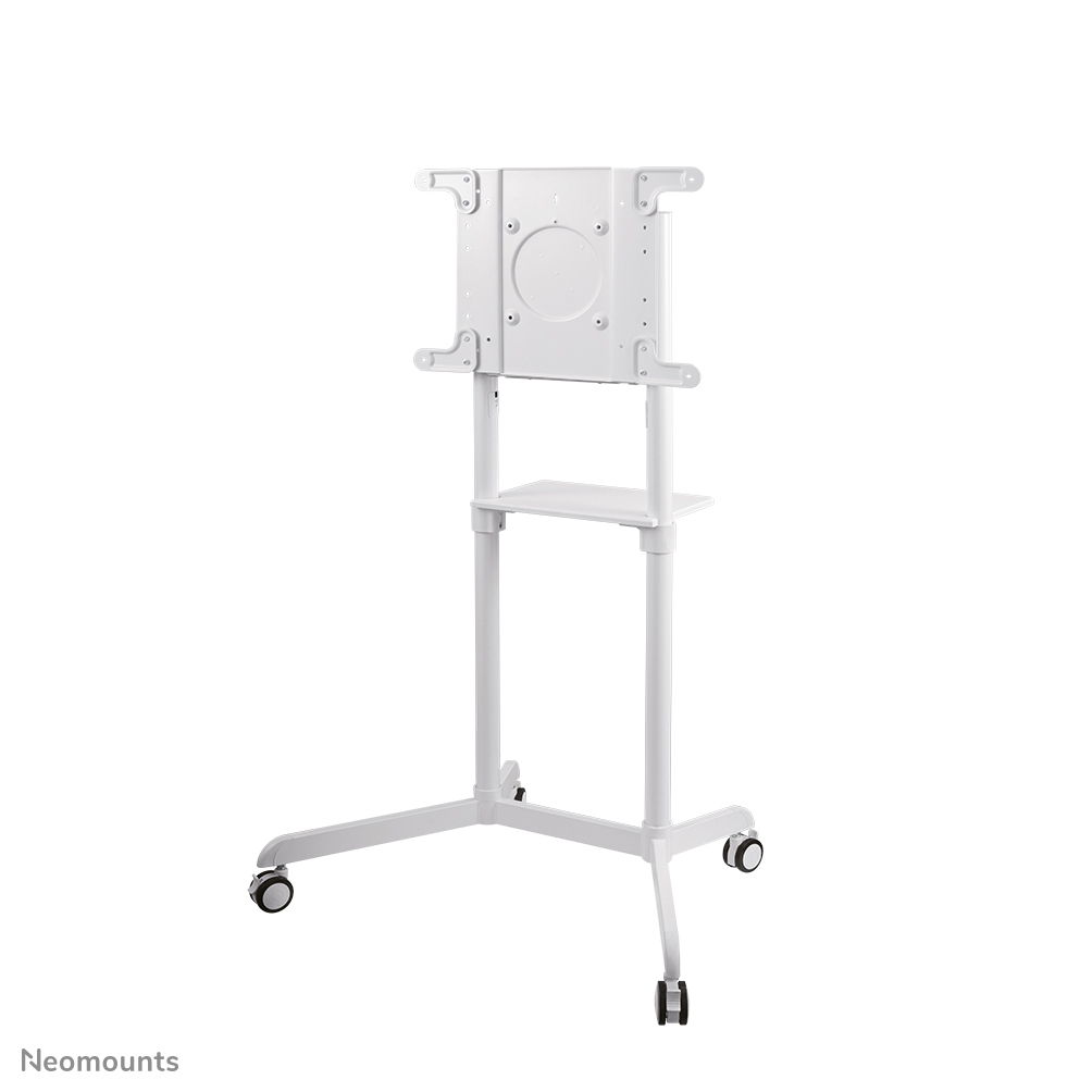 Neomounts NS-M1250WHITE TV trolley - 37-70" - max 70 kg - VESA 200x200-600x400 - 90° rotatable - incl. hardware shelf - white