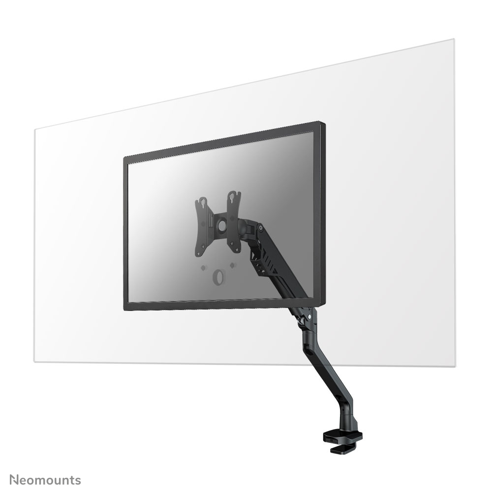 The NS-PLXPROTECT1 is a transparent screen for 1 flat screen, offering distance protection within the workspace- Transparent acrylic, 100% recyclable

| PLXPROTECT by Neomounts is registered as EU-Design patent |
