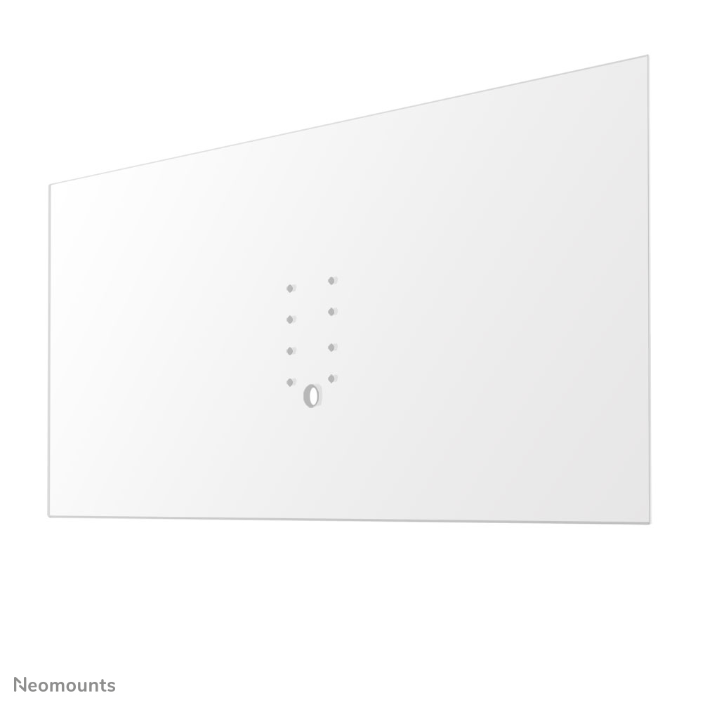 The NS-PLXPROTECT1 is a transparent screen for 1 flat screen, offering distance protection within the workspace- Transparent acrylic, 100% recyclable

| PLXPROTECT by Neomounts is registered as EU-Design patent |
