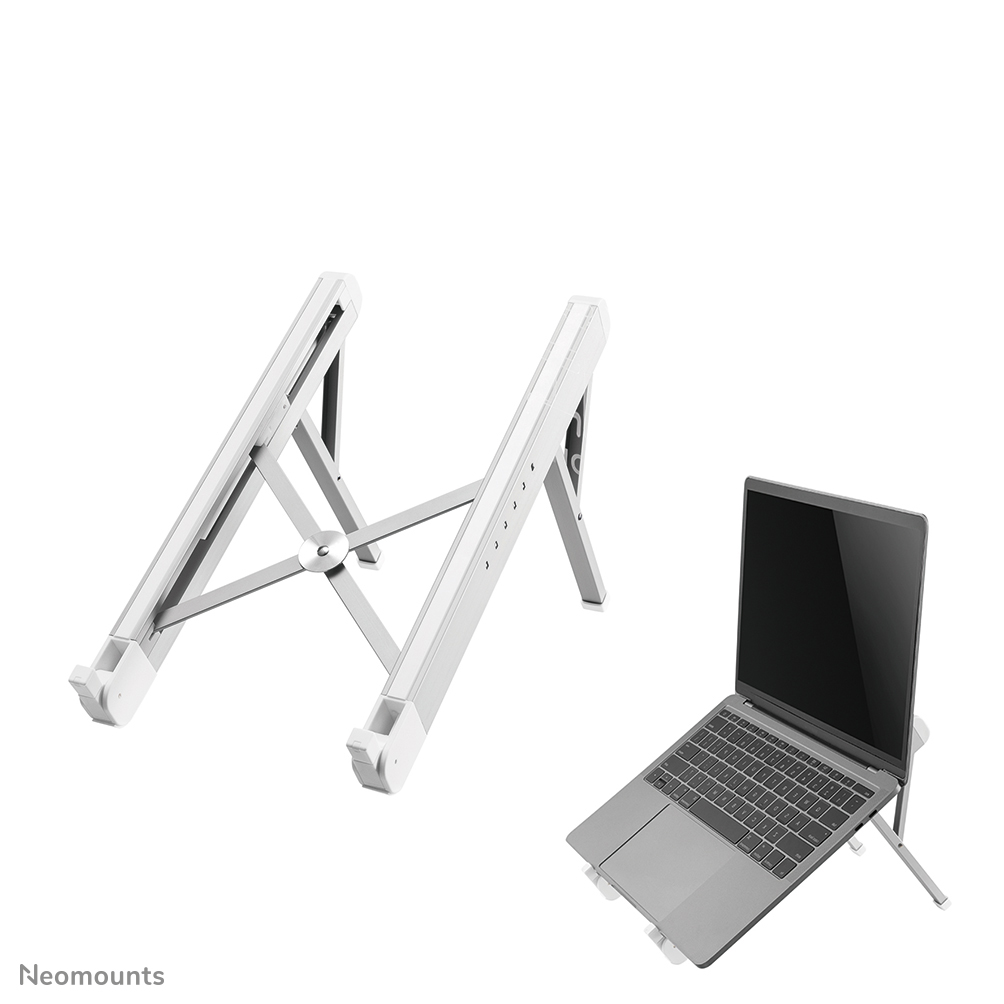 Neomounts NSLS010 Laptop stand - 11-17" - max 5 kg - 6 height positions - foldable - compact - universal - silver