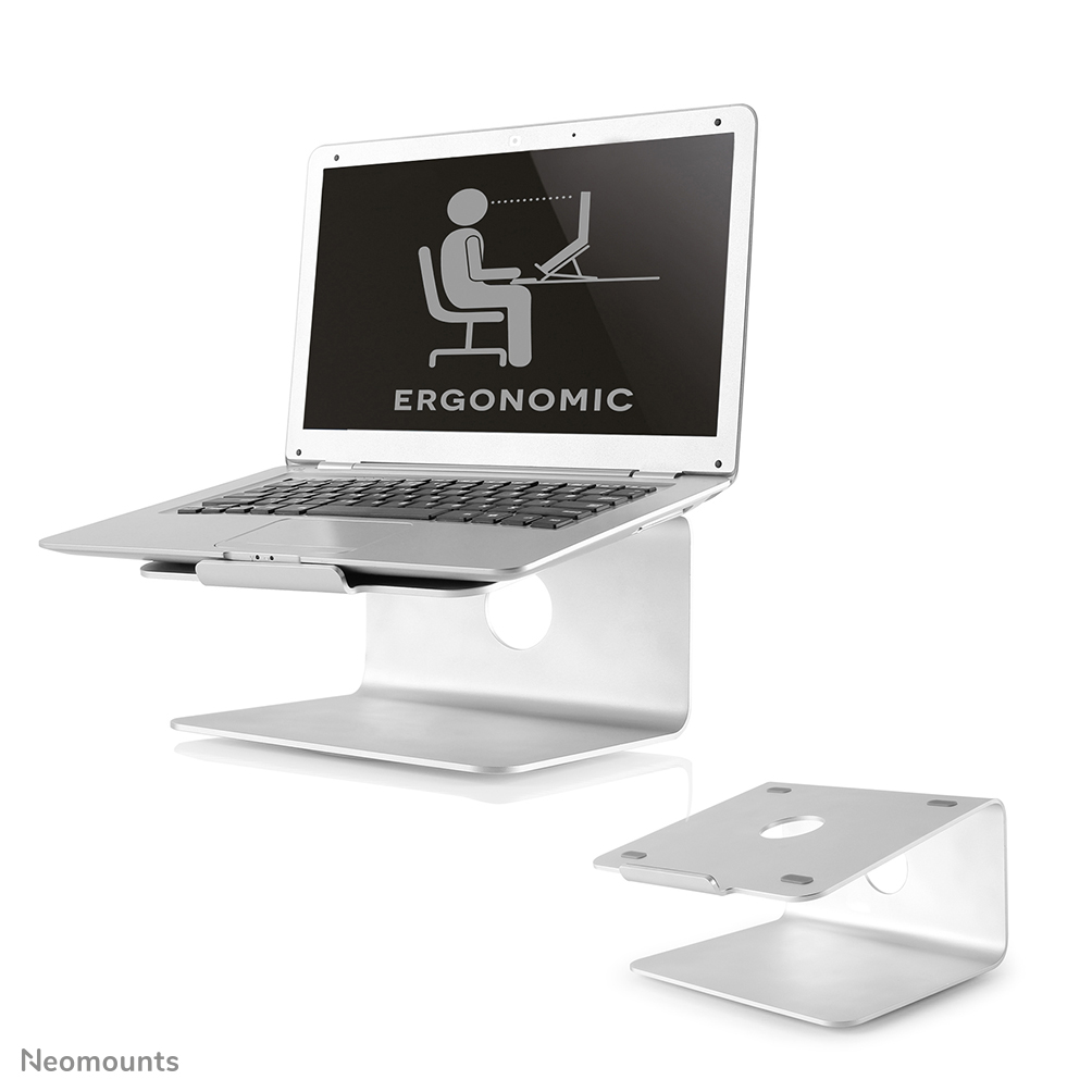 Neomounts NSLS050 Laptop stand - 10-17" - max 5 kg - 360° rotatable - universal - silver