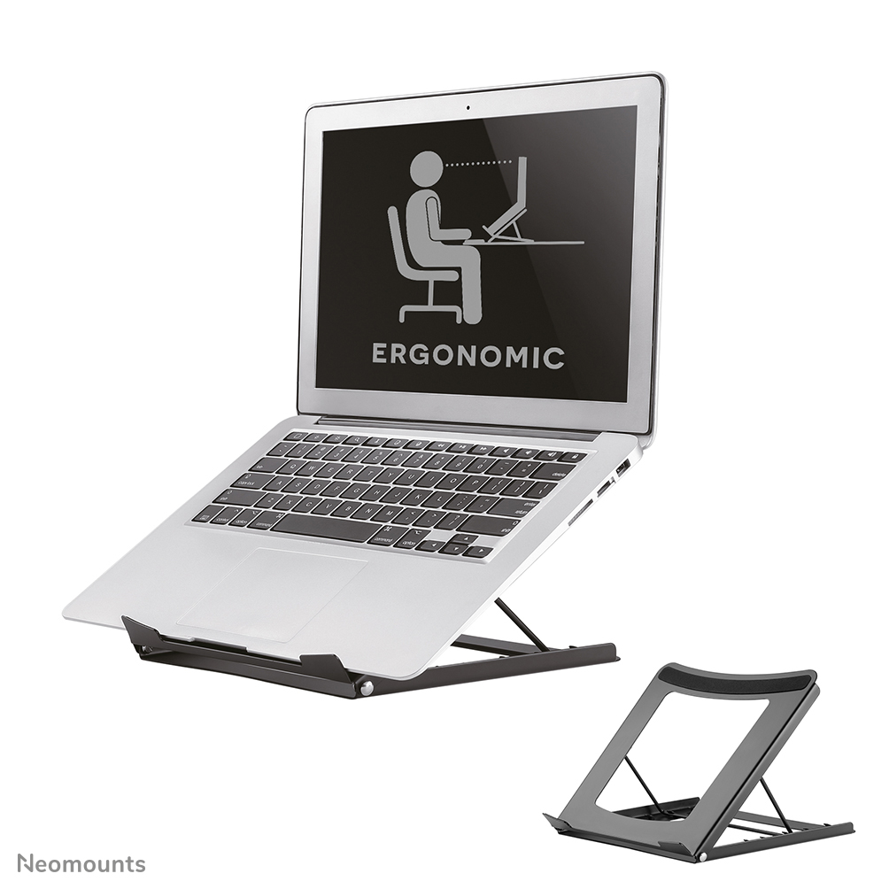 Neomounts NSLS075BLACK Laptop stand - 10-16" - max 5 kg - 5 height positions - foldable - compact - universal - black