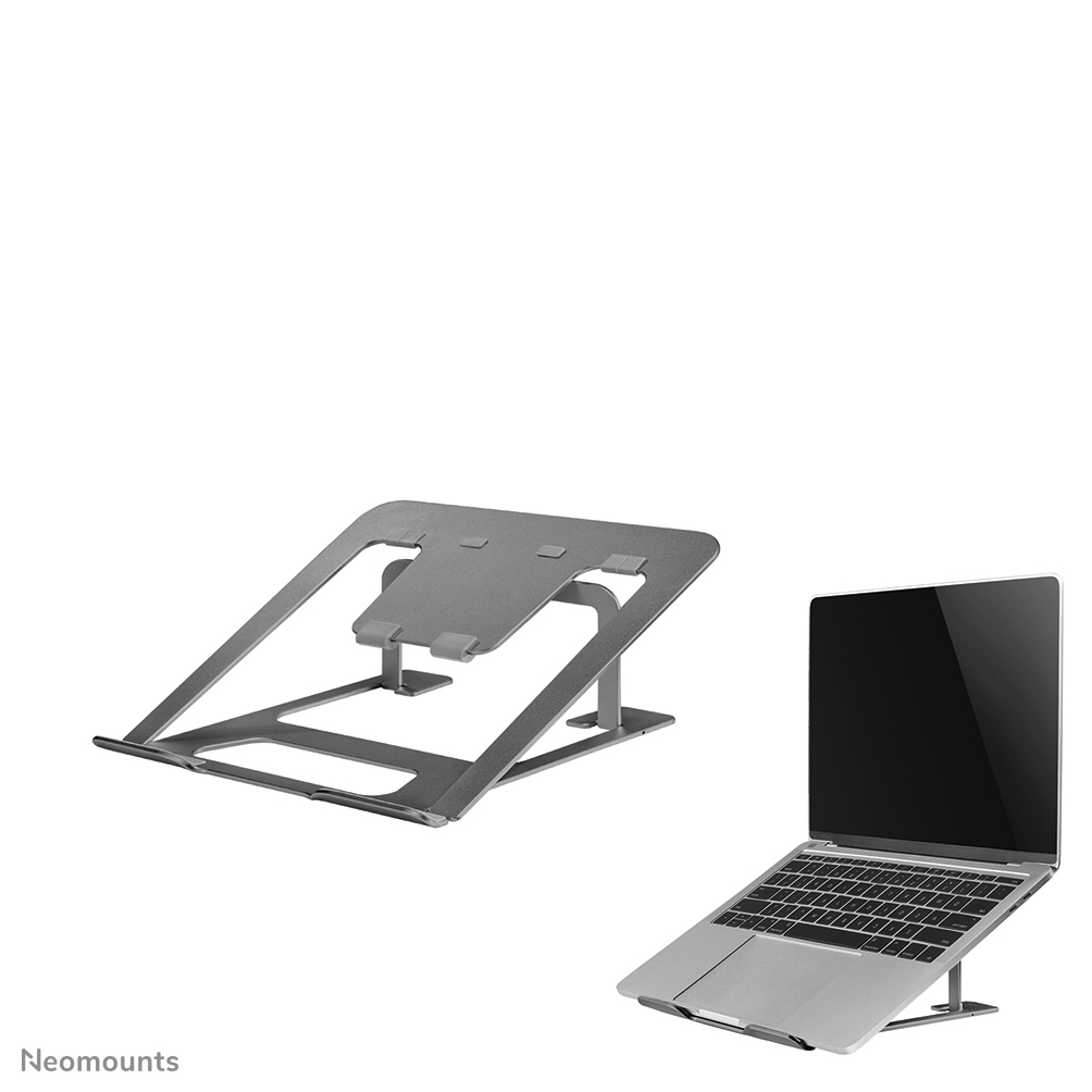Neomounts NSLS085GREY Laptop stand - 10-17" - max 5 kg - 6 height positions - foldable - compact - ultra-slim - universal - grey