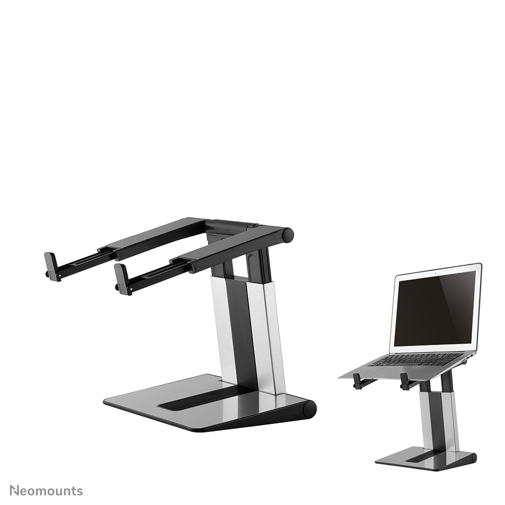 Neomounts NSLS200 Laptop stand - 10-17" - max 5 kg - h 20,7-26,7 cm - foldable - compact - universal - silver
