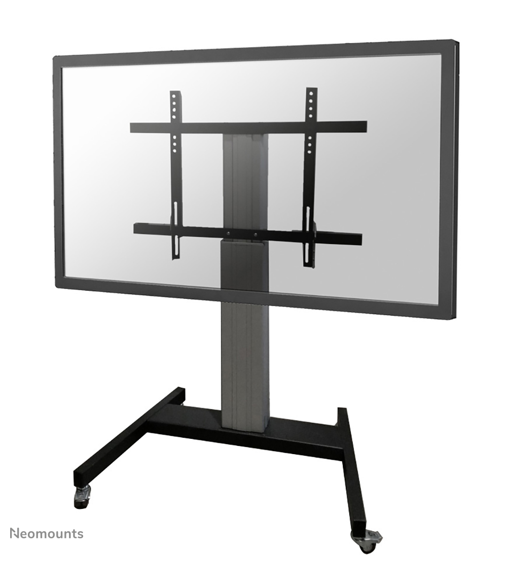 Neomounts PLASMA-M2250SILVER TV trolley - 42-100" - max 130 kg - motorised h 120-170 cm - VESA 200x200-800x600 - lockable (excl. lock) - silver