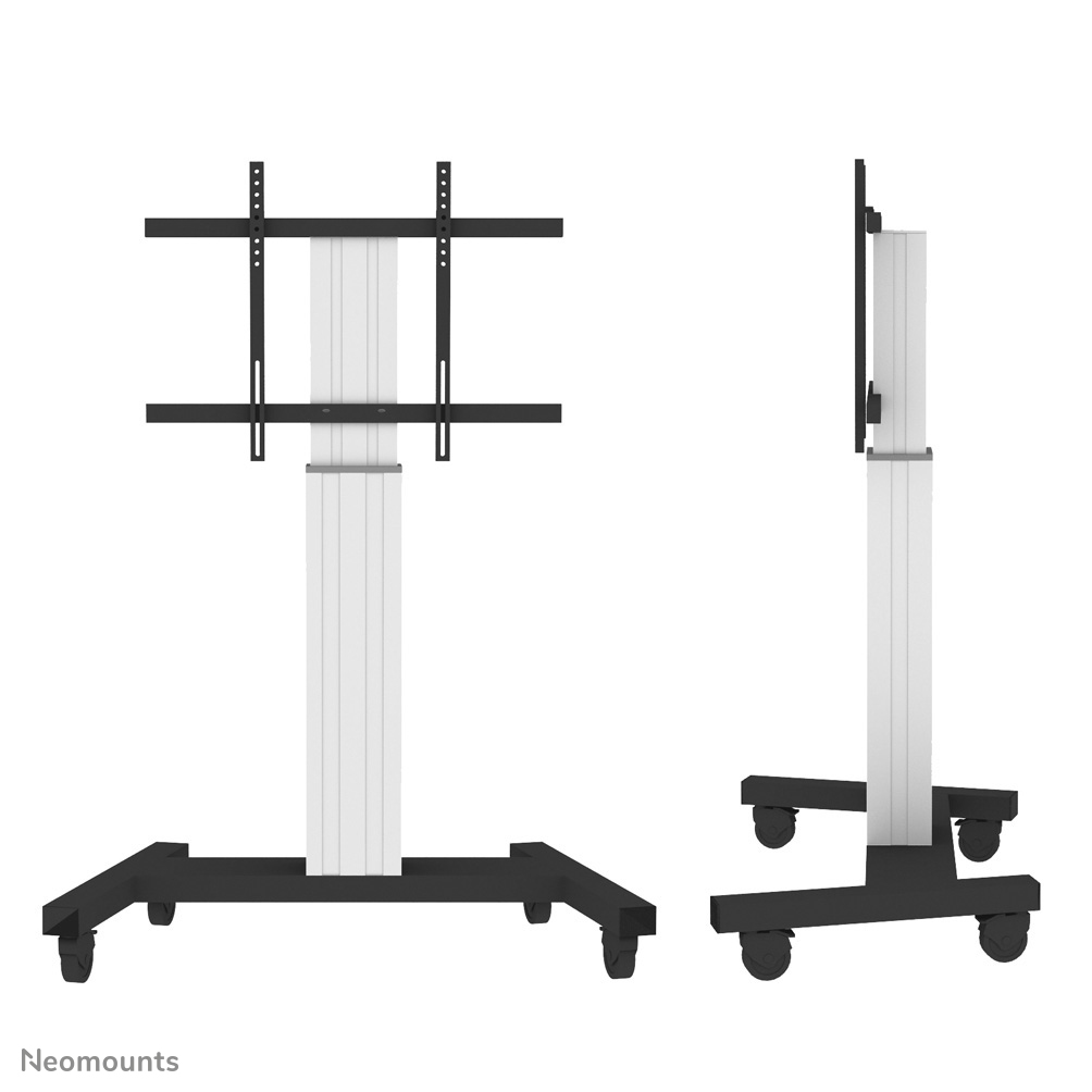 Neomounts PLASMA-M2250SILVER TV trolley - 42-100" - max 130 kg - motorised h 120-170 cm - VESA 200x200-800x600 - lockable (excl. lock) - silver