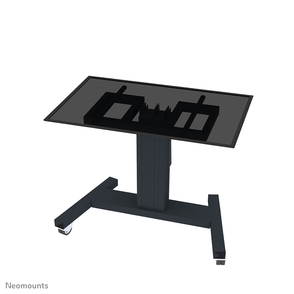 Neomounts PLASMA-M2550TBLACK TV trolley - 42-85" - max 150 kg - motorised h 60-88 cm - VESA 400x200-800x600 - table tilt function - black