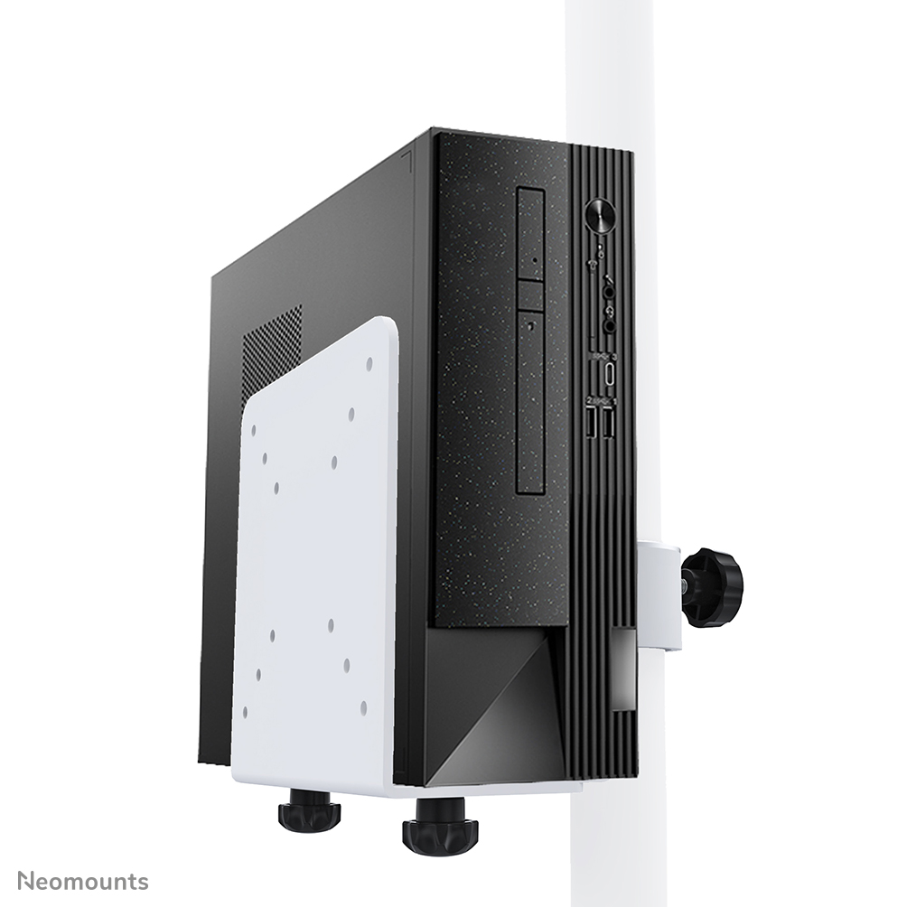 Neomounts THINCLIENT-10 Mini PC/NUC/Thin client holder - max 10 kg - VESA 50x50-100x100 - w 5,2-10 cm - universal - silver