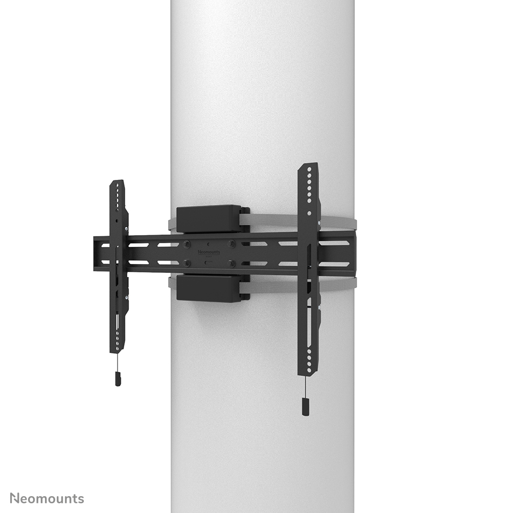 Neomounts WL30S-910BL16 Fixed TV pillar mount - 40-75" - max 50 kg - VESA 200x100-600x400 - suitable for Ø 25-100 cm - d 6,7 cm - level adjustment - lockable (incl. security screw, excl. lock) - black