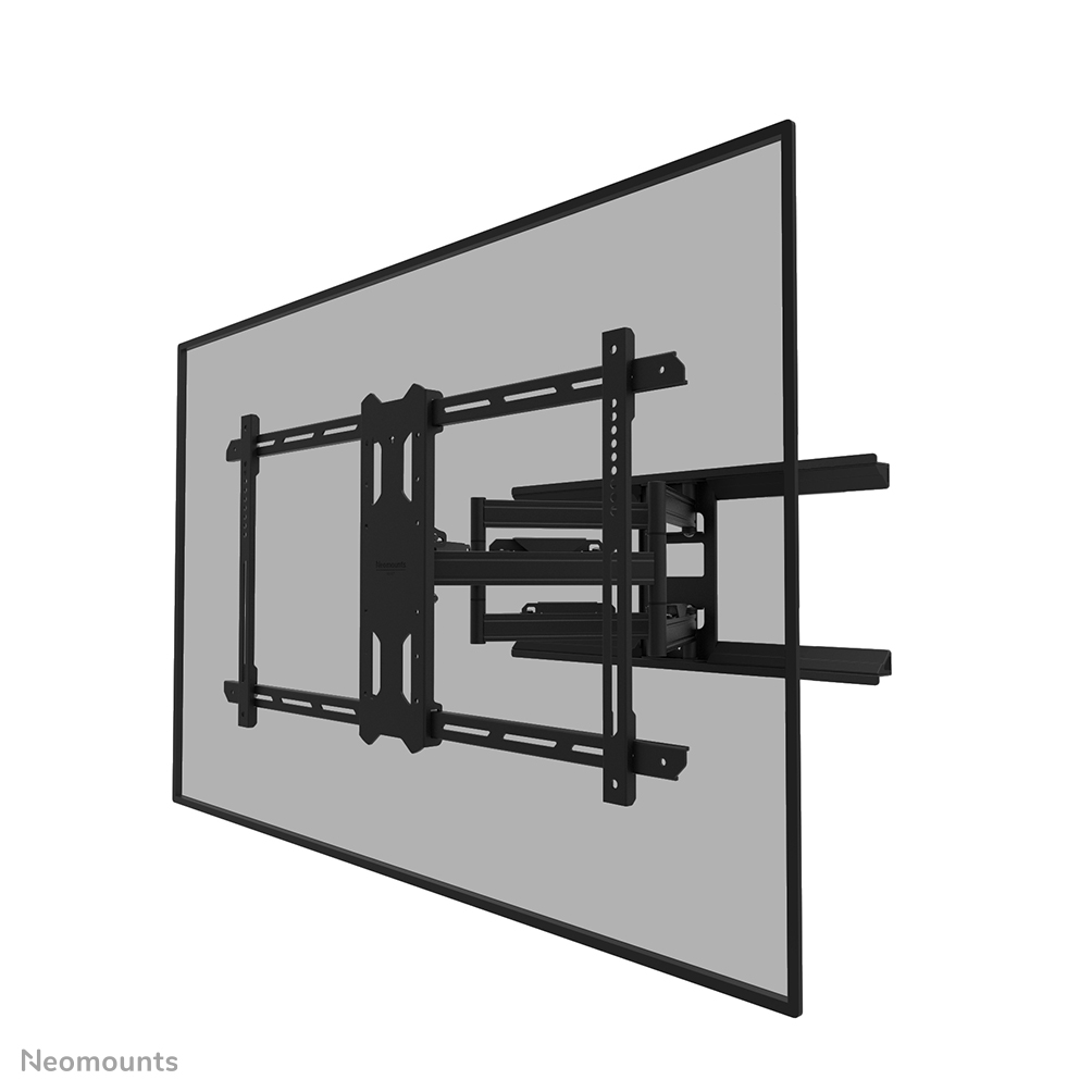 Neomounts LEVEL-850 WL40S-850BL18 Full motion TV mount wall - 43-86" - max 60 kg - VESA 200x100-800x400 - d 5-61 cm - level adjustment - Rapid Install-model incl. fixing template - black