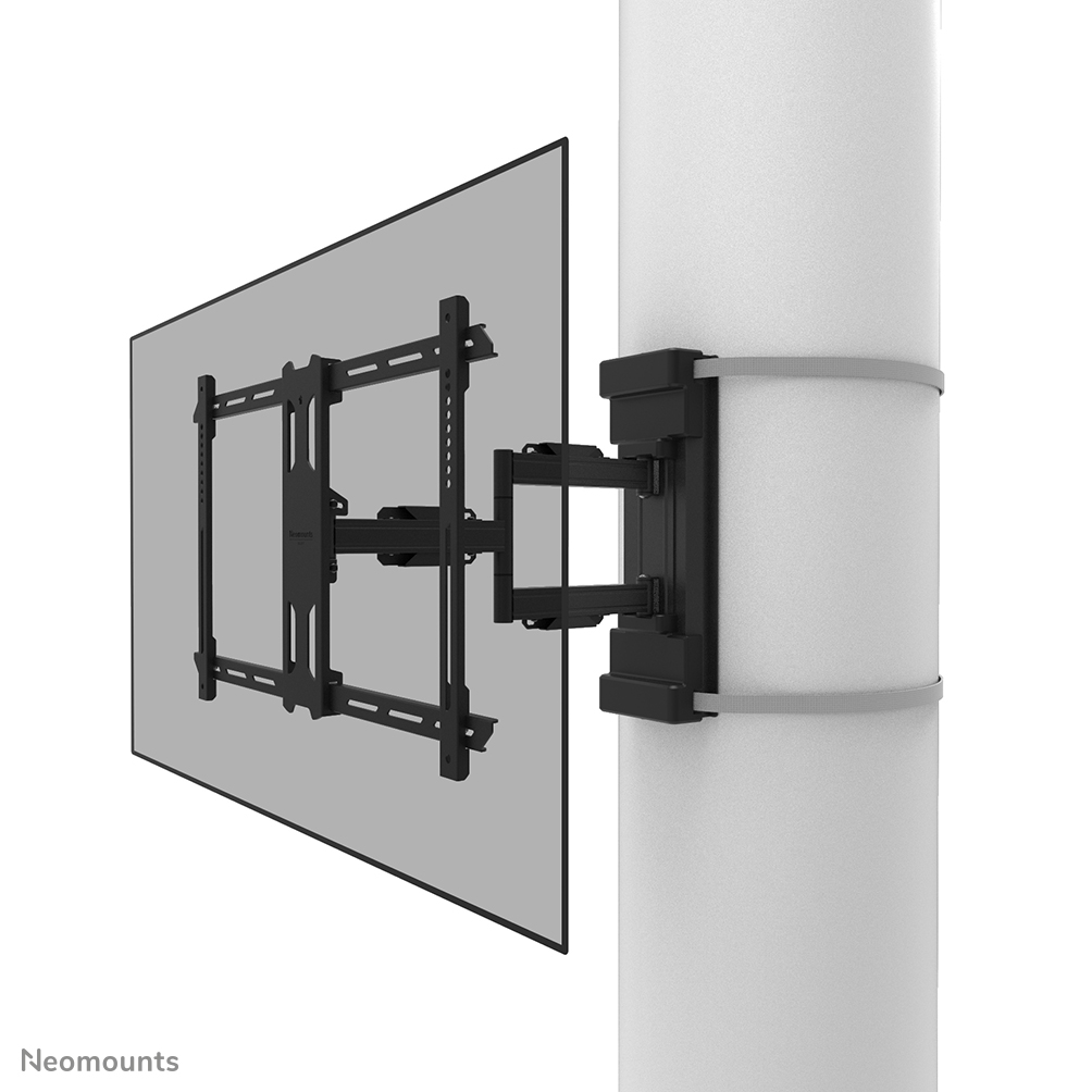 Neomounts WL40S-910BL16 Full motion TV pillar mount - 40-70" - max 45 kg - VESA 200x100-600x400 - suitable for Ø 25-100 cm - d 8,2-59 cm - level adjustment - black