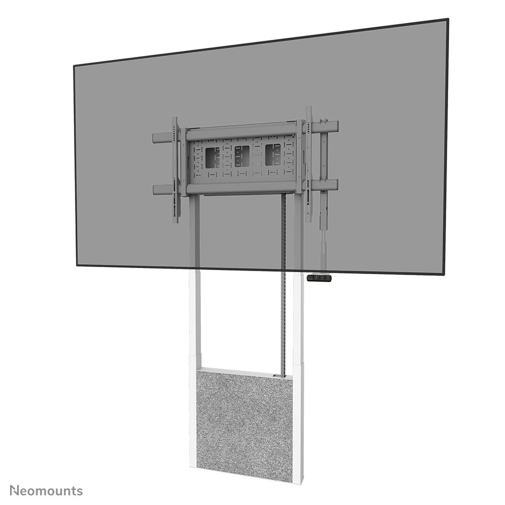 Neomounts MOVE Lift X WL55-885WH1 Floor-to-wall mount - 65-105" - max 120 kg - motorised height adjustment 112-212 cm -  50mm/sec - VESA 200x200-1000x600 - lockable - white