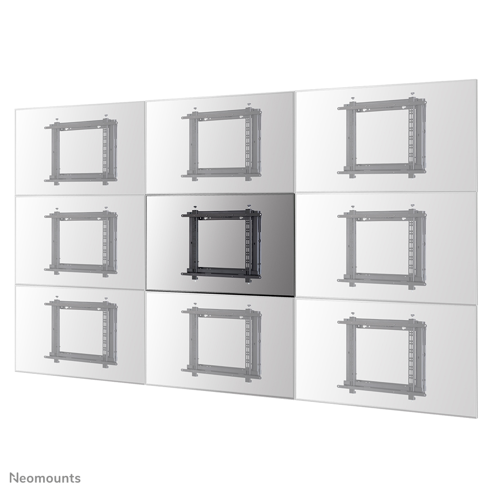 Neomounts WL95-800BL1 Videowall wall mount - 42-70" - max 35 kg - VESA 200x200-600x400 - d 7,8-26,6 cm - push-to-pop-out - micro adjustment - landscape and portrait - black