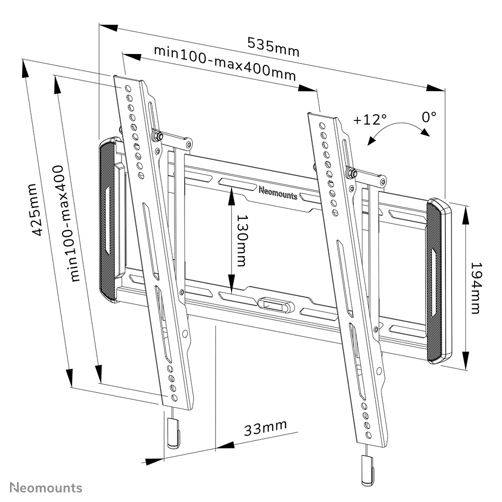 WL35-550BL14 Neomounts tv wall mount